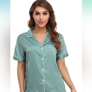 Satin Women’s Pajama 2-Piece Set